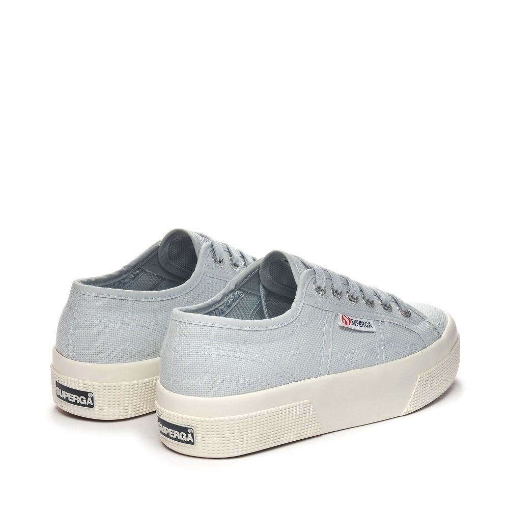 Superga 2740 Grey Platform Sneakers - Women's USA | US7141223